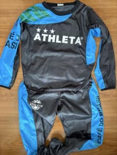 ATHLETA ピステ・ウィンドブレーカー 黒/青 130のサムネイル