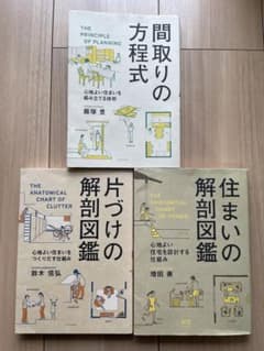片付けの解剖図鑑、住まいの解剖図鑑、間取りの方程式のサムネイル