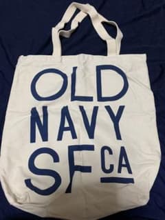 値下げ　新品　限定　レア！非売品OLD NAVY バック　オールドネイビー　白のサムネイル