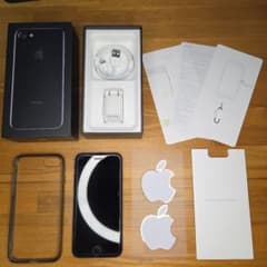 iPhone 7 256GB SIM-free, battery at 100% capacity, with original box.