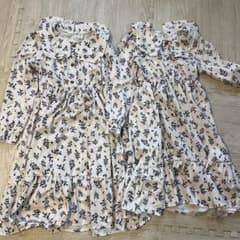 値下げ！SHEIN 花柄ワンピース 2点セット 9Y 10Y 姉妹 お揃いのサムネイル
