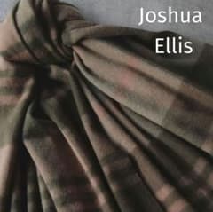 ジョシュアエリス カシミヤ100% ストール ブラウン・モスグリーン