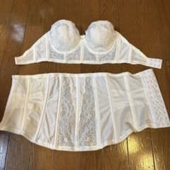 ブライダルインナー ３点セットブラとガードルとペチコートE65のサムネイル