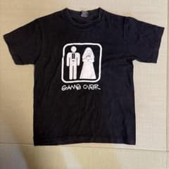 GAME OVER プリント Tシャツ ブラックのサムネイル