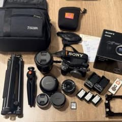 【カメラ一式】a6500本体、レンズ4つ、その他三脚など カメラ一式】a6500本体、レンズ4つ、その他三脚など - メルカリ