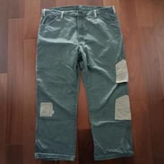 【古着】Carhartt FR ワークパンツ カーキ切替のサムネイル