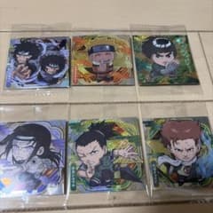NARUTO ナルト シール ステッカー 6枚セット　サスケ奪還編メンバーのサムネイル