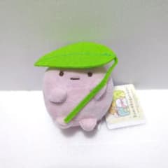 すみっコぐらし ボールチェーン付き はっぱであまやどり ぬいぐるみ　たぴおか