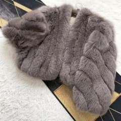 肉厚◎/クロップド/着丈50 サガフォックス ショート ファーコート 毛皮 