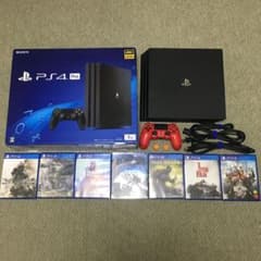 (値下げしました！)PS4 pro 本体+ソフト7本のサムネイル
