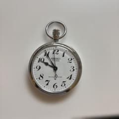 SEIKO 手巻き式懐中時計　ハンドメイドアルバートチェーン付き　少額値下げあり SEIKO 手巻き式懐中時計 ハンドメイドアルバートチェーン付き 少額