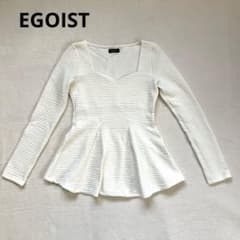 EGOIST ペプラム ホワイト 長袖 トップスのサムネイル