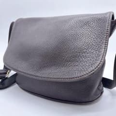 COACHオールドコーチ8A43ショルダーバッグダークブラウンターンロック 