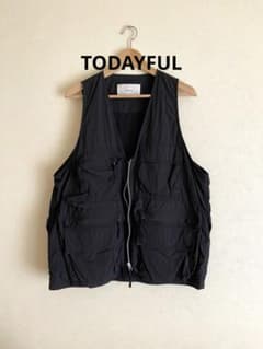 TODAYFUL(トゥデイフル)Nylon Pocket Vest ベスト 黒 - メルカリ