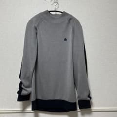 アンパスィ ニット グレー/ブラック メンズM メンズゴルフウェア 袖裏