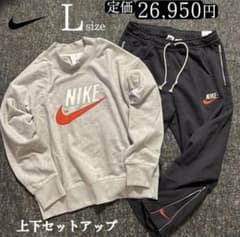 ナイキ　ビッグスウッシュ  スウェット　スニーカーパンツ　上下セット　L グレーのサムネイル