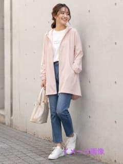 PUMA 　フード付きロングパーカー ライトピンクのサムネイル