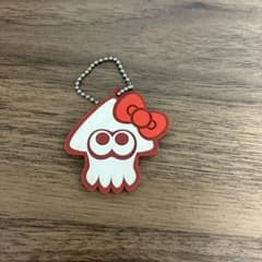 Splatoon Hello Kitty Rubber Keychain