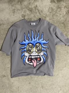 drip BLEECKER & MERCER クロップTシャツ グレーのサムネイル