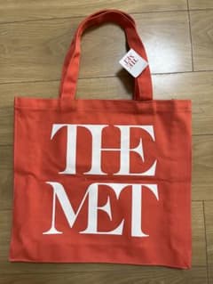 新品THE MET メトロポリタン美術館公式トートバッグ 赤オレンジ - メルカリ