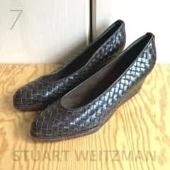 STUART WEITZMAN レザーメッシュウェッジパンプス 7 未使用 - メルカリ