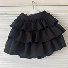 フリルミニスカート ブラックのサムネイル