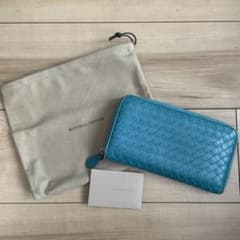 ⭐︎稀少カラー⭐︎ Bottega Veneta ターコイズ レザー 長財布 - メルカリ