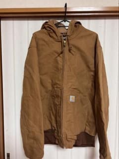 Carhartt フード付きジャケット M ブラウン - メルカリ