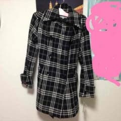 人気の千鳥柄♡新品未使用ロングコート♡のサムネイル