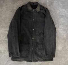 Woolrich 襟レザー ブラックデニム ウールリッチ　BLACK USA製 m32865486290_1.jpg?1767166947