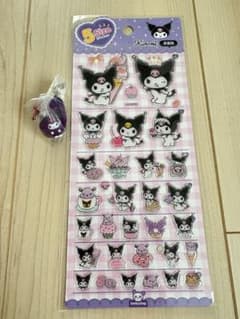 kuromi 5sizeステッカー ＆ ベジタブルチャームセットのサムネイル