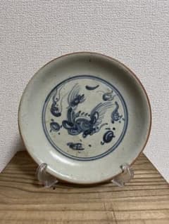 中国古美術 明朝時代大皿 飾皿 麒麟図 唐物在銘 唐物 径約20cm - メルカリ