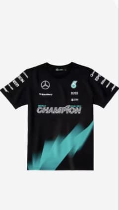 メンズ【美品 メルセデス AMG F1】黒 L 2015 チャンピオン Tシャツのサムネイル