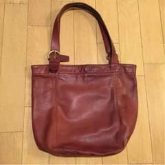 希少！COACH（コーチ）レザートートバッグ☆赤茶のサムネイル