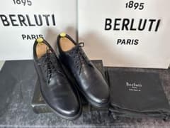極美品 BERLUTI ニューチベタ パティーヌ レザー スニーカー 10