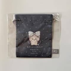 いしよわちゃん POP-UP SHOP 限定 ノベルティ 特典　豆巾着 黒のサムネイル