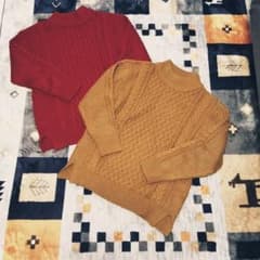 AMERICAN HOLIC ハイネックローゲージニットプルオーバー 2着のサムネイル