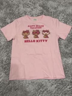 美品✨沖縄限定　日焼けキティ　Tシャツ　ピンクMサイズのサムネイル