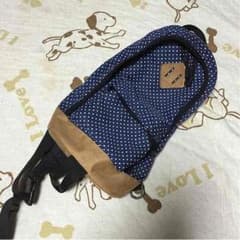 青ドット柄ワンショルダーバッグのサムネイル