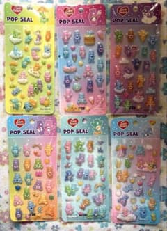 Care Bears POP SEAL ケアベア コンプ6種　ポップ クリスタルのサムネイル