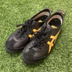 Onitsuka Tiger MEXICO 66 ブラック/イエロー スニーカー - メルカリ