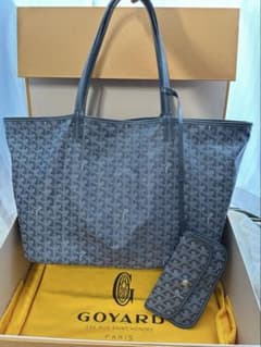 美品GOYARD ゴヤール サンルイ GM トートバッグ グレー
