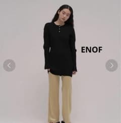 ENOF イナフ rib knit top - メルカリ