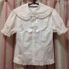 もちこ様専用♡メタモ♪新品タグ付き半袖オフ白ブラウスのサムネイル