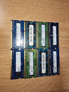 ノートPC用 メモリー 4GB 20枚まとめ売り ジャンク　4番 ノートPC用 メモリー 4GB 8枚セット ジャンク - メルカリ
