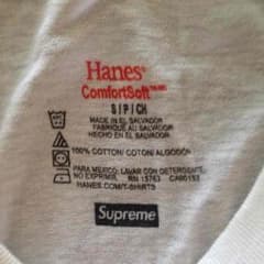 supreme hanes 白Tシャツ1枚のサムネイル