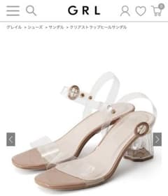 クリアストラップヒールサンダルのサムネイル