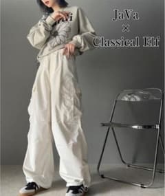 Java × Classicalelf　メンズライクミリタリーカーゴパンツ