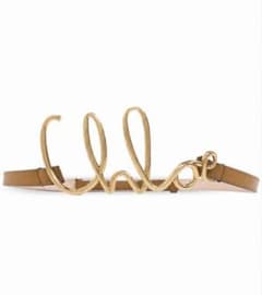 Chloe クロエSignature belt アイコニック ロゴレザーベルト - メルカリ