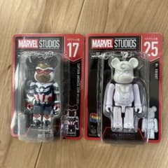 ベアブリック　マーベル　marvel　ハッピーくじ　2個セットのサムネイル